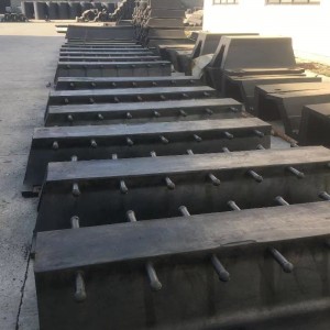 Escada de aço/pára-lamas de BORRACHA Marinha